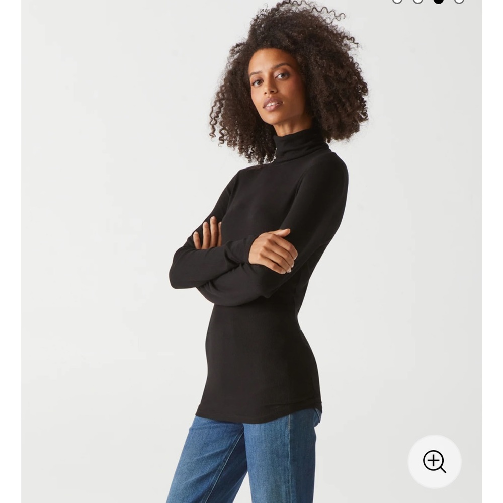 Michael Stars Gail Ribbed Turtle neck